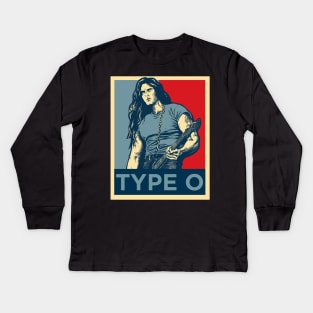 Type O Hope Negative Kids Long Sleeve T-Shirt
